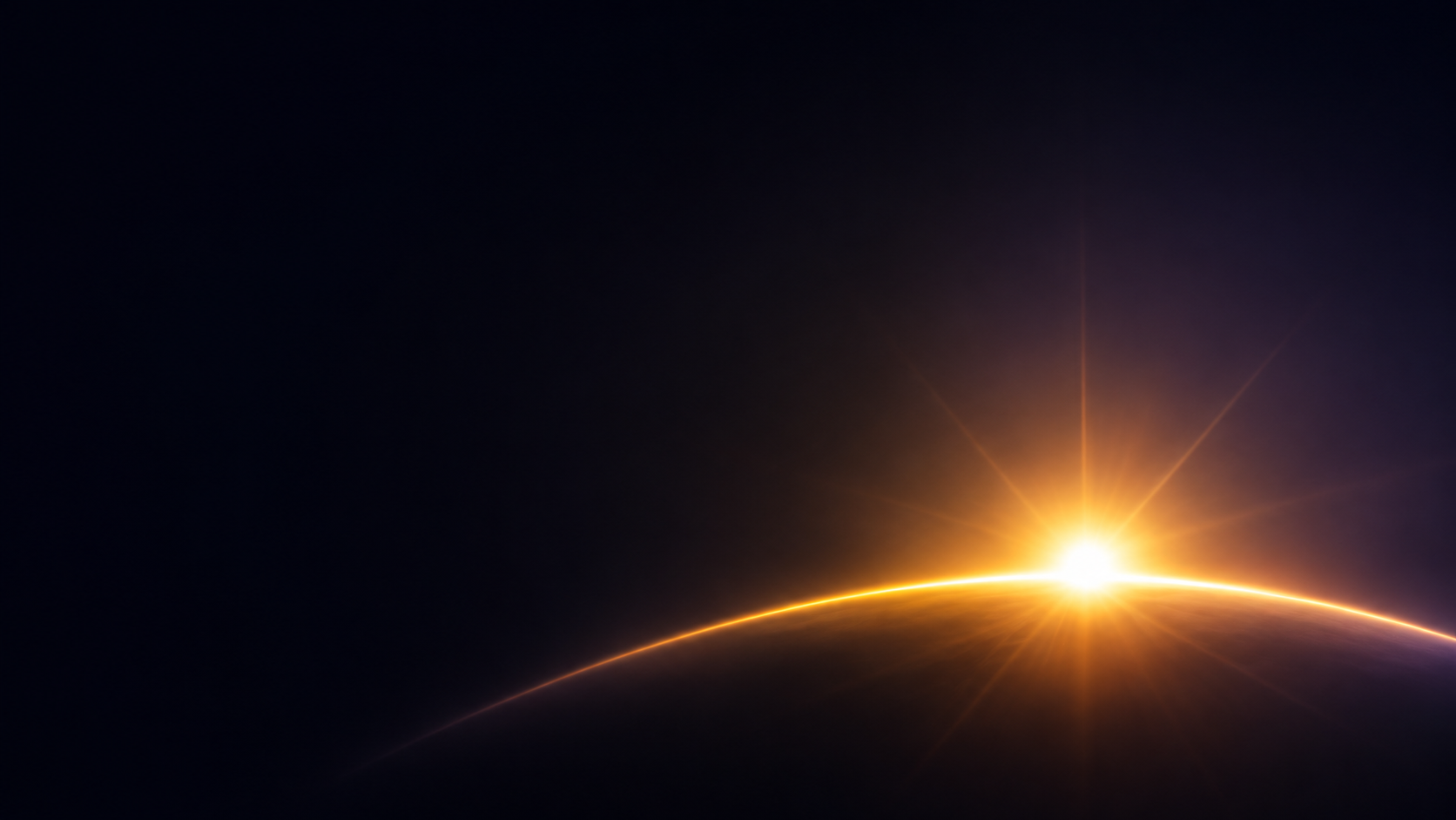 A cinematic star-rise over the curved horizon of a planet